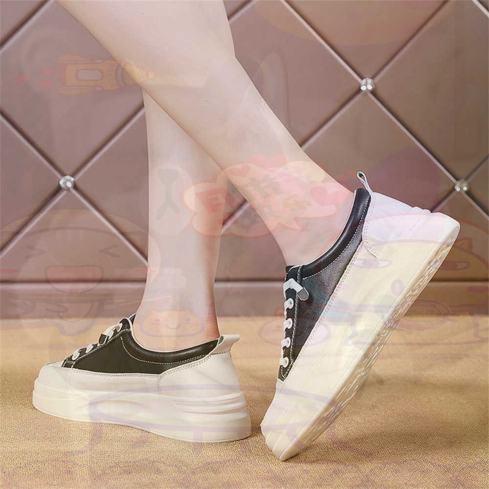 Wedding Supply Resale - Lace-up Chunky Loafers Woman Skateboarding Sports