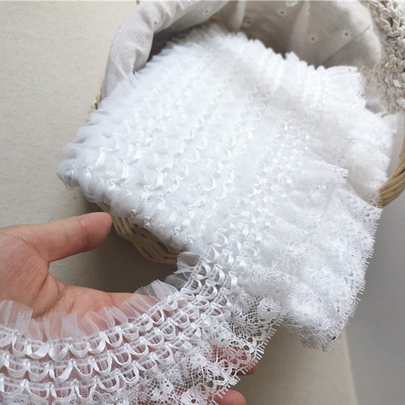 Wedding Water Supply - 6.5CM Wide Exquisite White Embroidered Lace