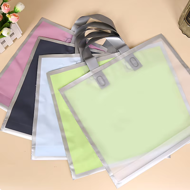 50Pcs Frosted hand shopping ba - Wedding Supply Shops 评论和价格