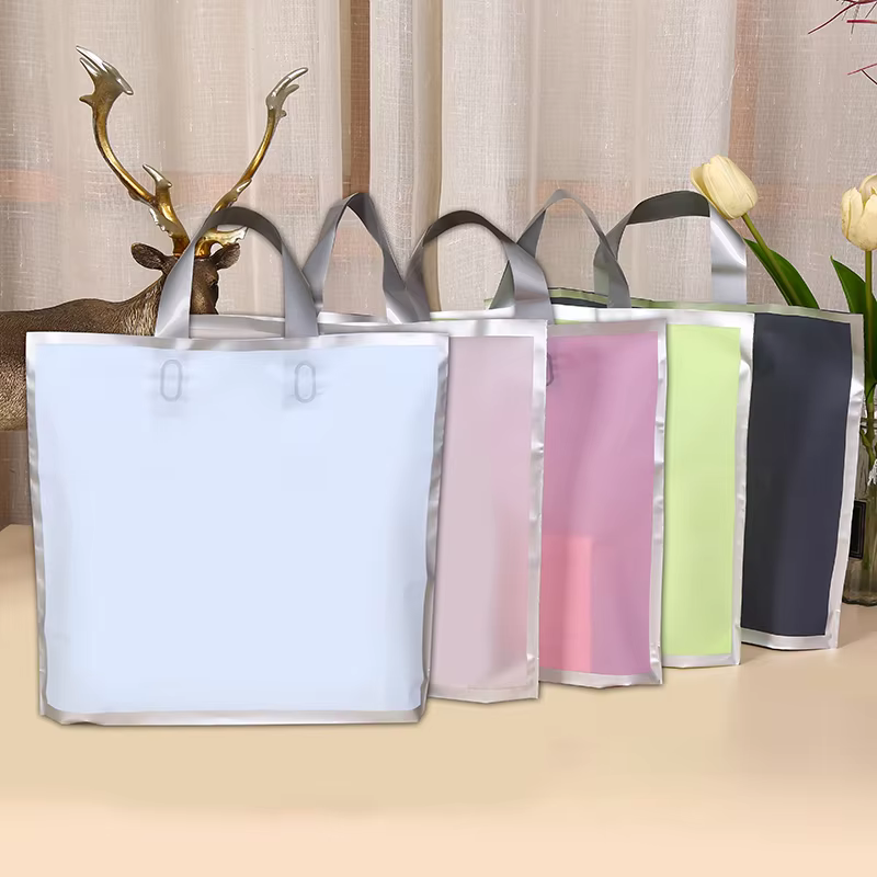 50Pcs Frosted hand shopping ba - Wedding Supply Shops 评论和价格