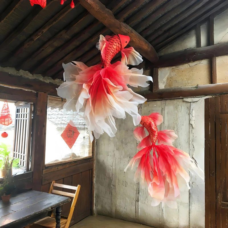 1Pc Handmade Red Fish Koi Scen - Wedding Supply Shops 评论和价格