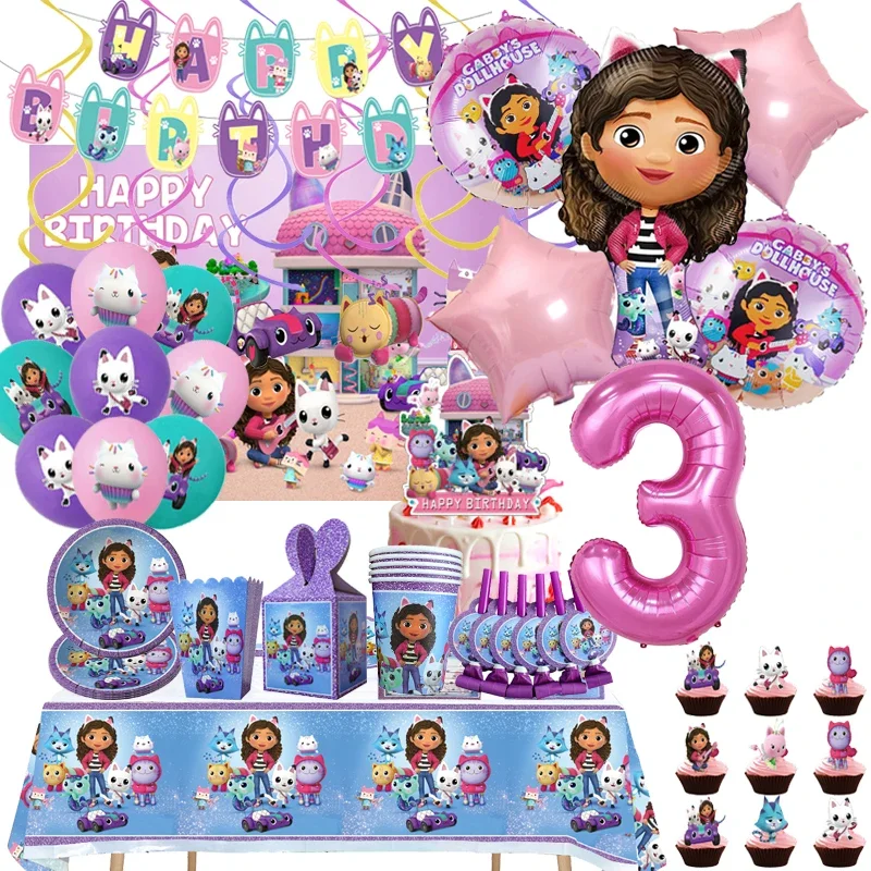 Gabby's Dollhouse Birthday Par - Wedding Supply Kit 评论和价格