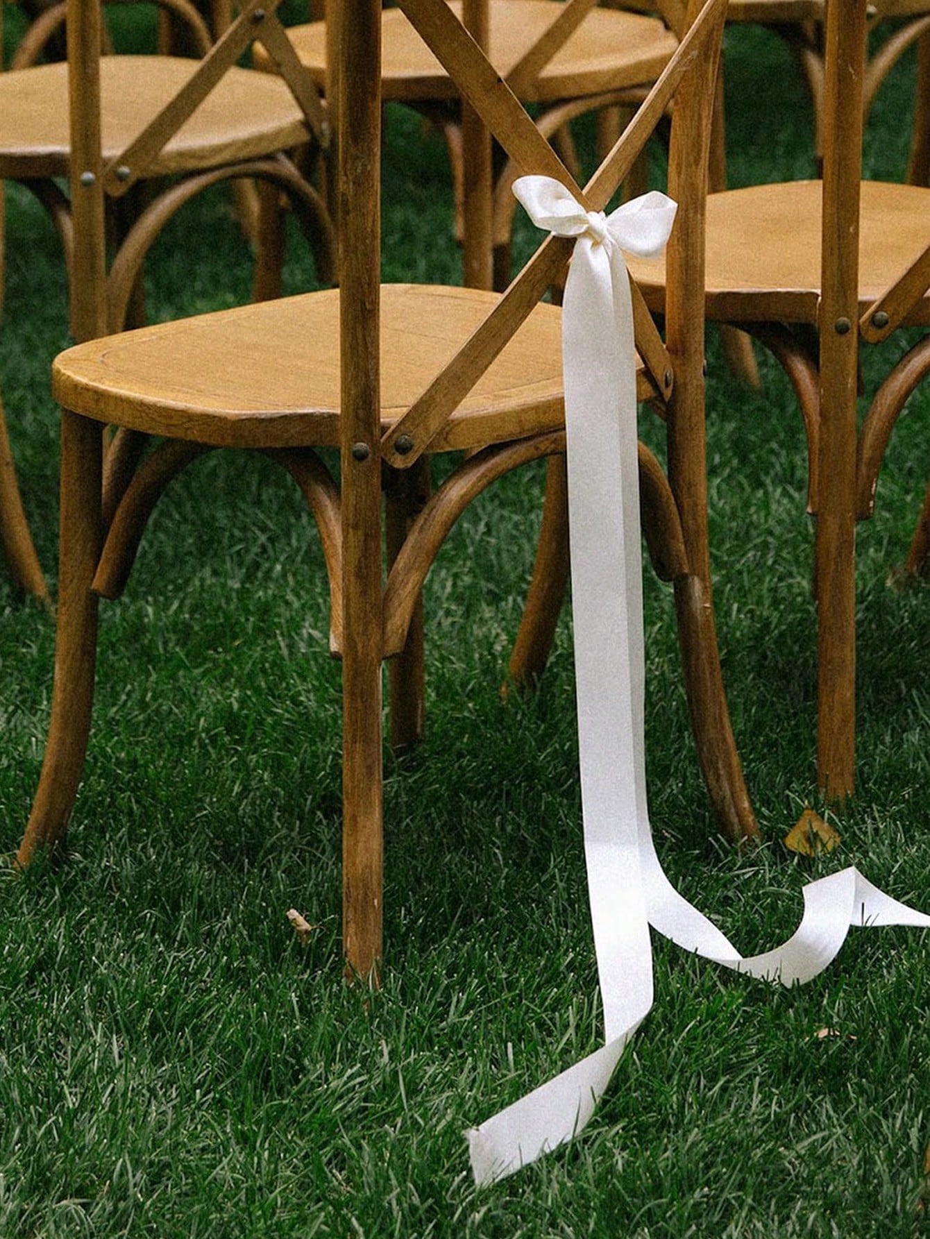 Satin Weeding Chair Bows with  - Bridal Sash Ribbon 评论和价格