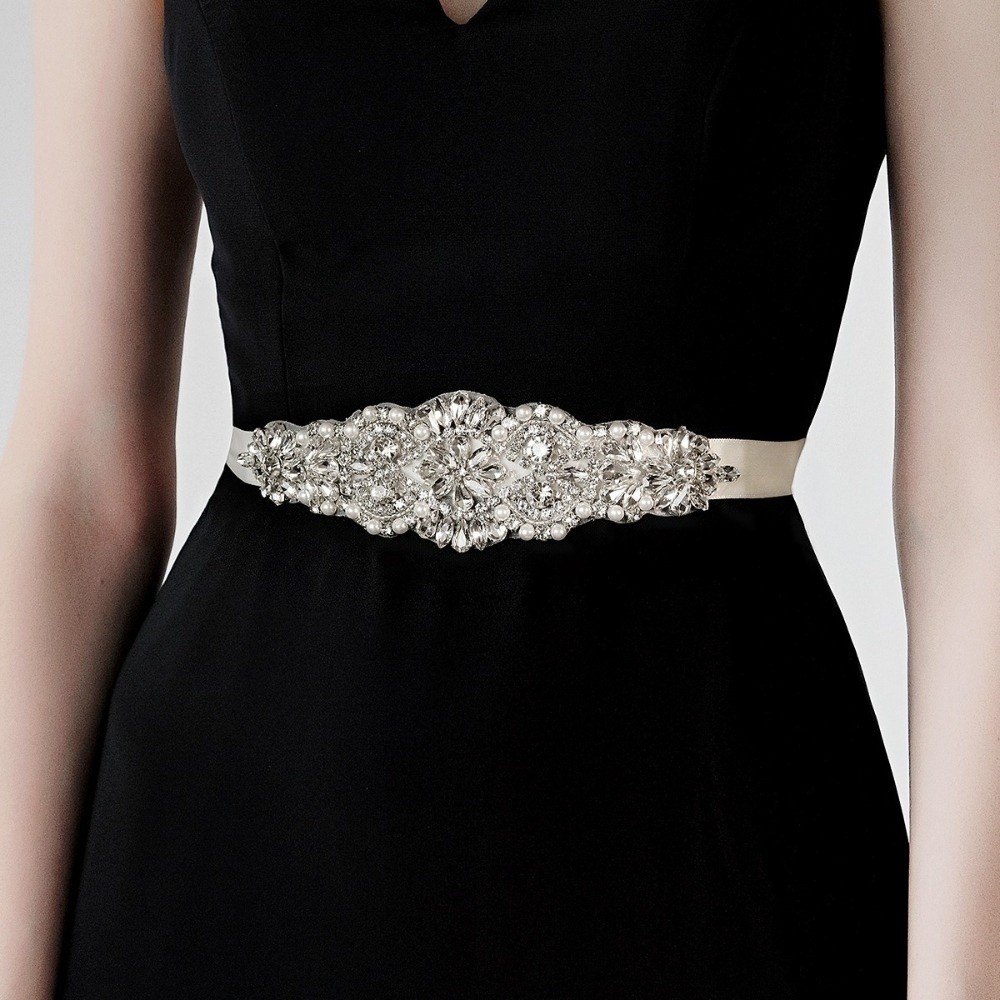 Fashion Ribbon Bridal Belt Lon - Bridal Sash Ribbon 评论和价格
