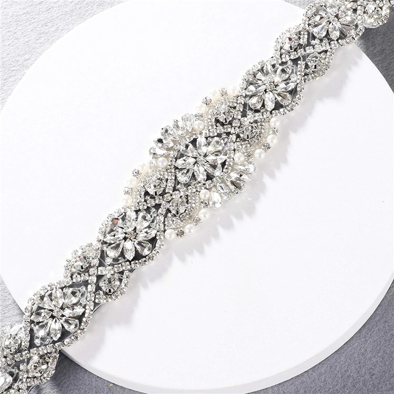Rhinestones Bridal Belt Luxury - Bridal Sash Ribbon 评论和价格