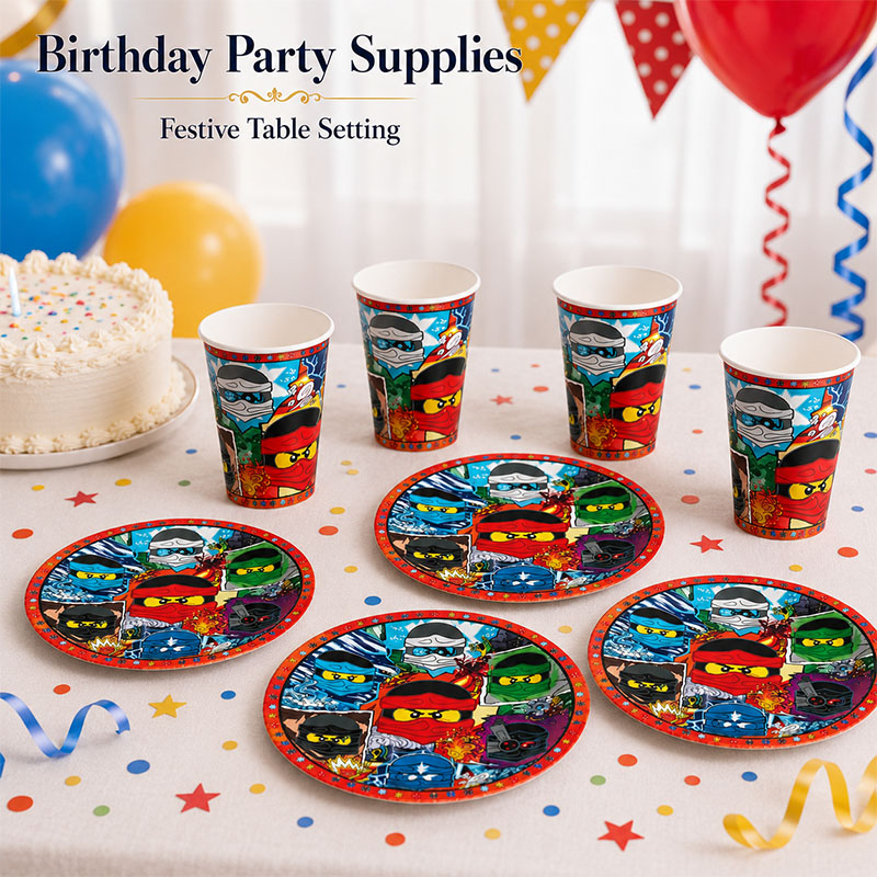 Cartoon Ninja Pattern Disposab - Wedding Supply Kit 评论和价格