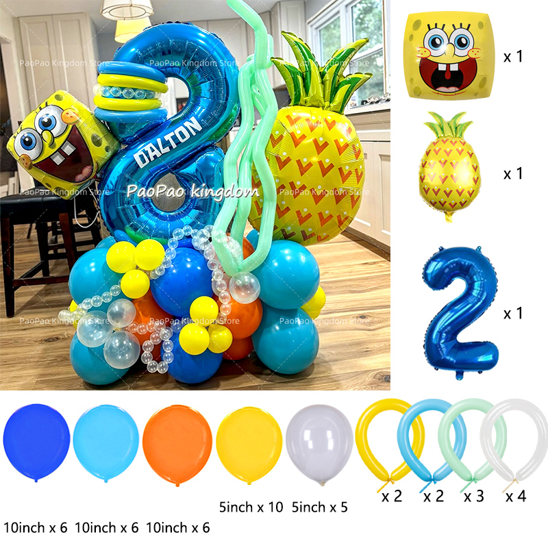 Cartoon SpongeBob Party Balloo - Wedding Supply Kit 评论和价格