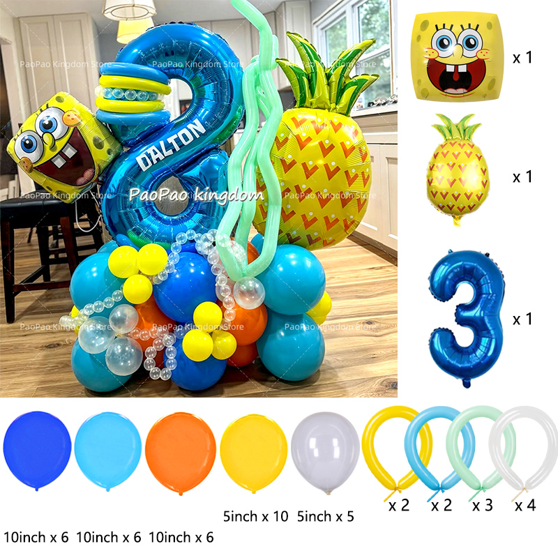 Cartoon SpongeBob Party Balloo - Wedding Supply Kit 评论和价格