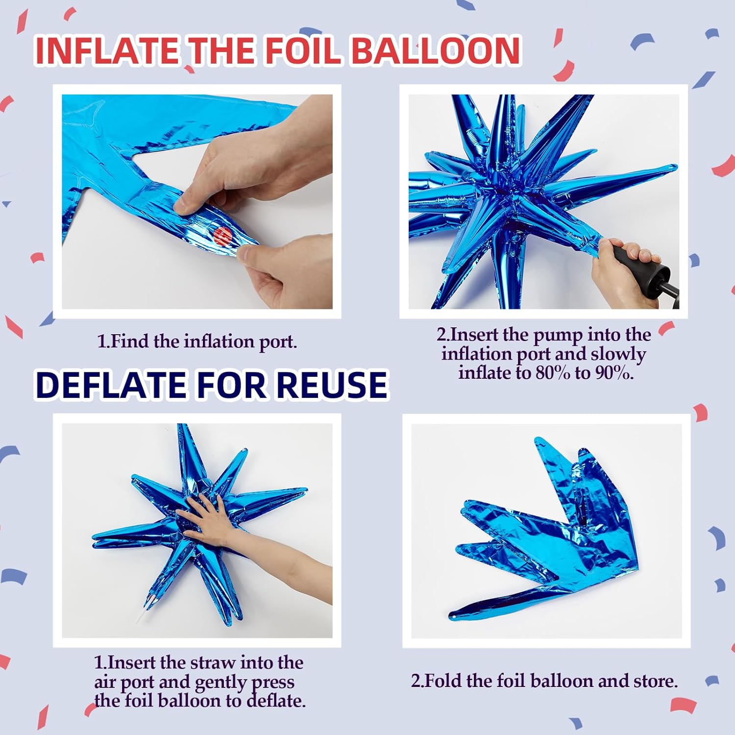 129pcs Red White and Blue Ball - Wedding Supply Kit 评论和价格