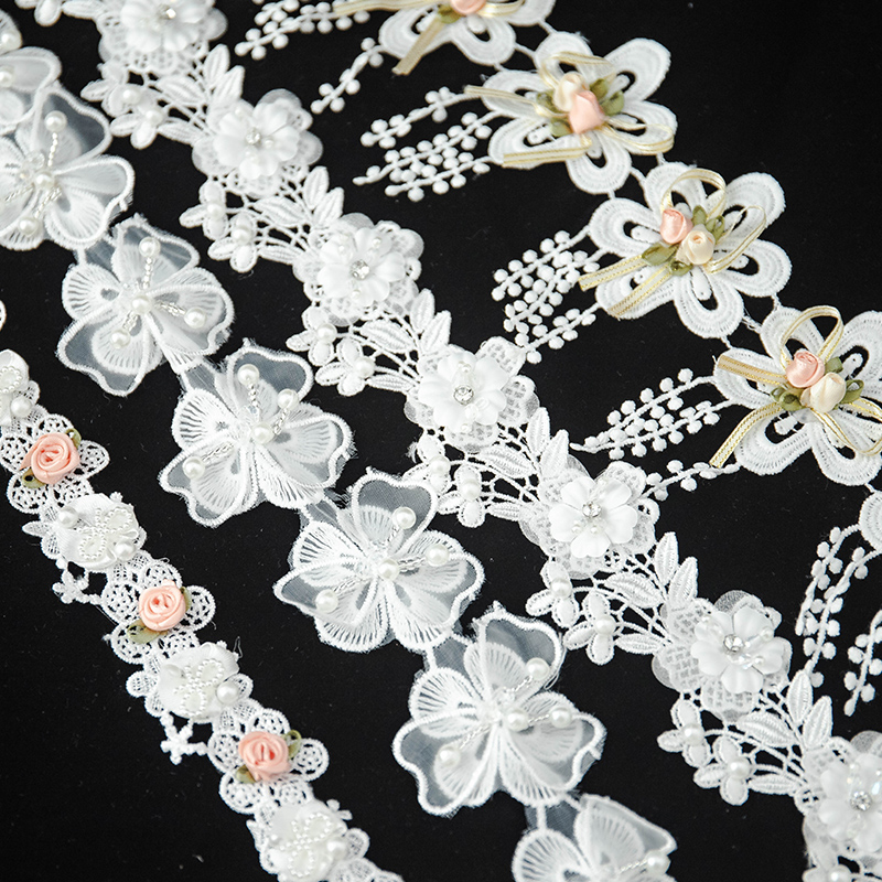 Lace For Crafts 3D Flower Embr - Wedding Water Supply 评论和价格