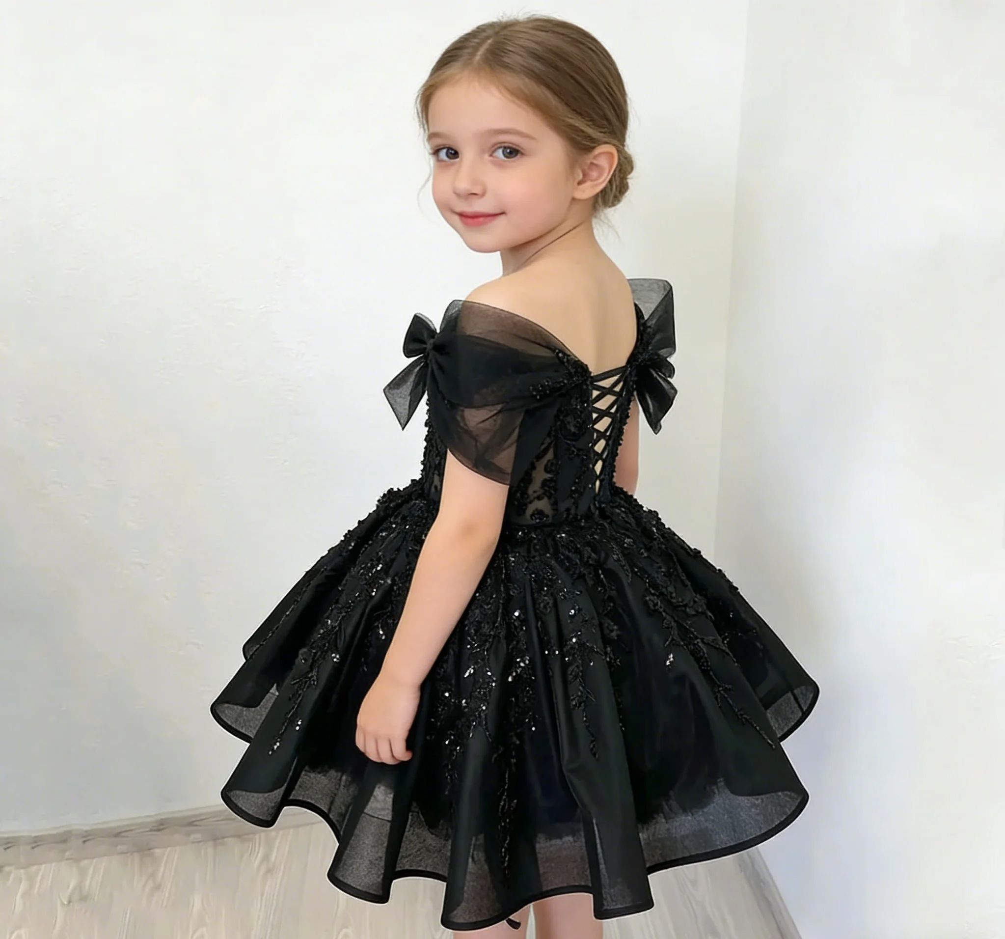 Customized Off Shoulder Black  - Bridal Sash Ribbon 评论和价格