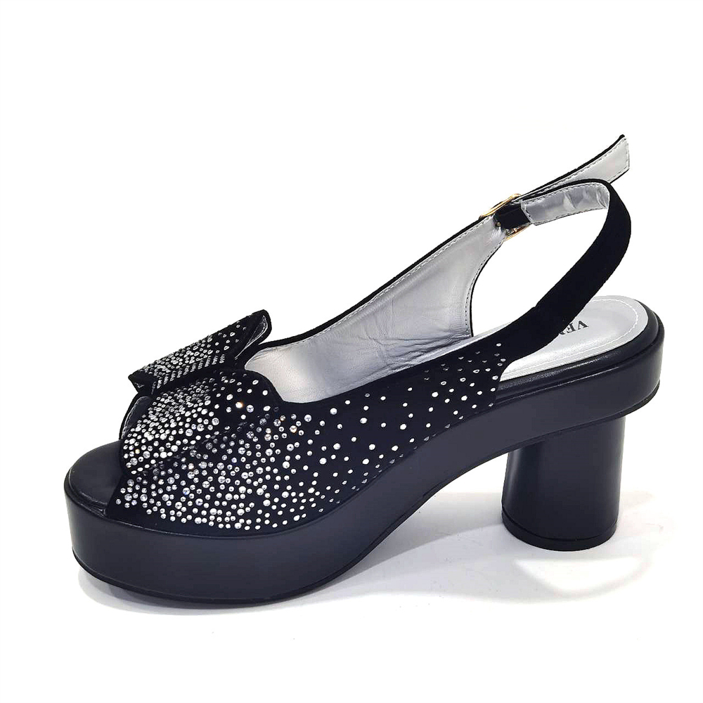 Women's Elegant Black Chunky H - Wedding Packaging 评论和价格